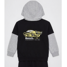 J15557: Boys Bench Mock Sleeve Hoodie, Knitted Beanie Hat & Carpenter Jeans Outfit (2-6 Years)